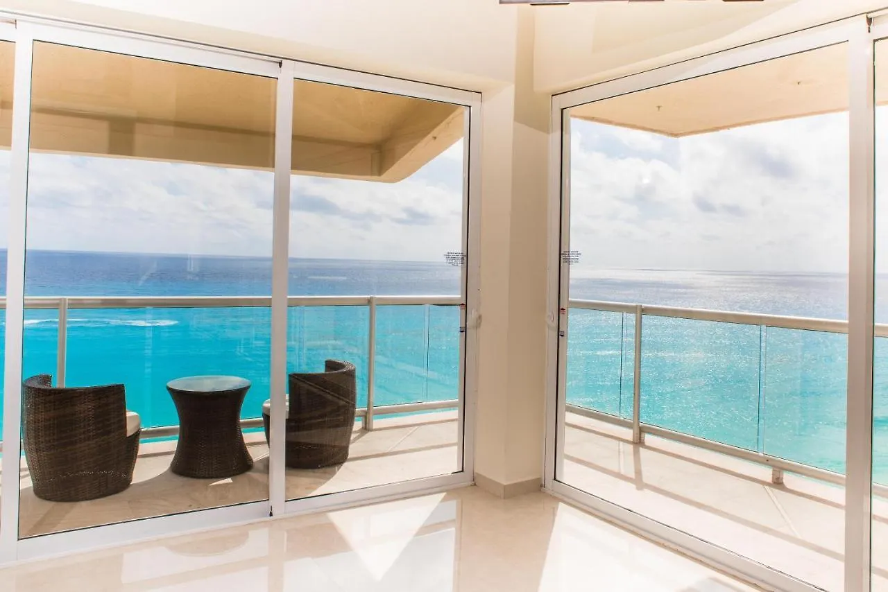 Aparthotel 2 Story Oceanfront Penthouses On Cancun Beach! Mexico
