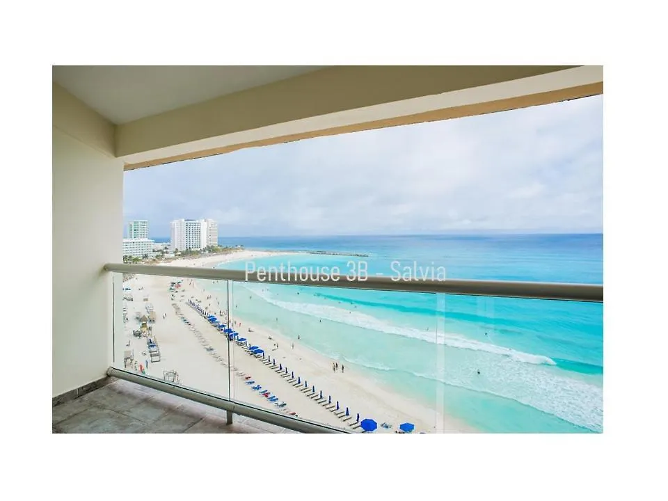 2 Story Oceanfront Penthouses On Cancun Beach! 0*,  Mexico