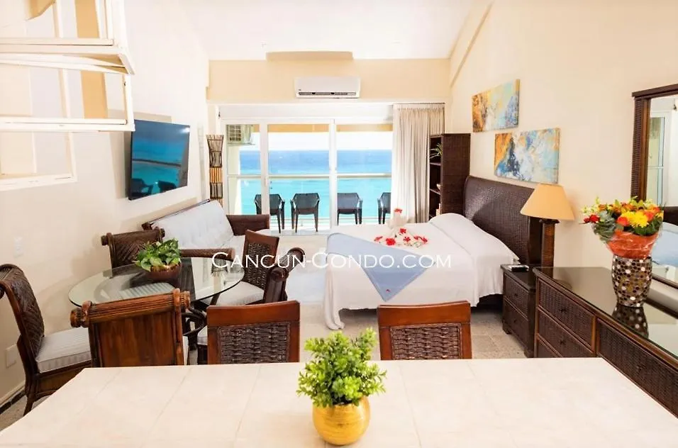 Aparthotel 2 Story Oceanfront Penthouses On Cancun Beach!