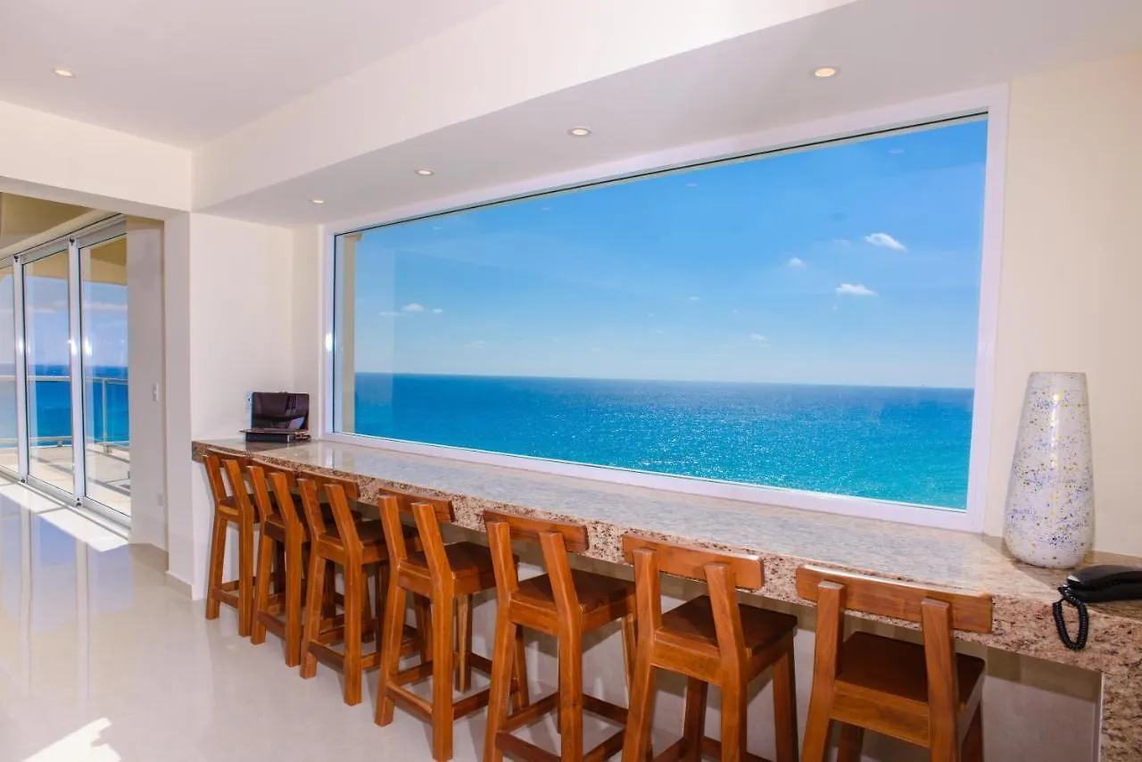 2 Story Oceanfront Penthouses On Cancun Beach!