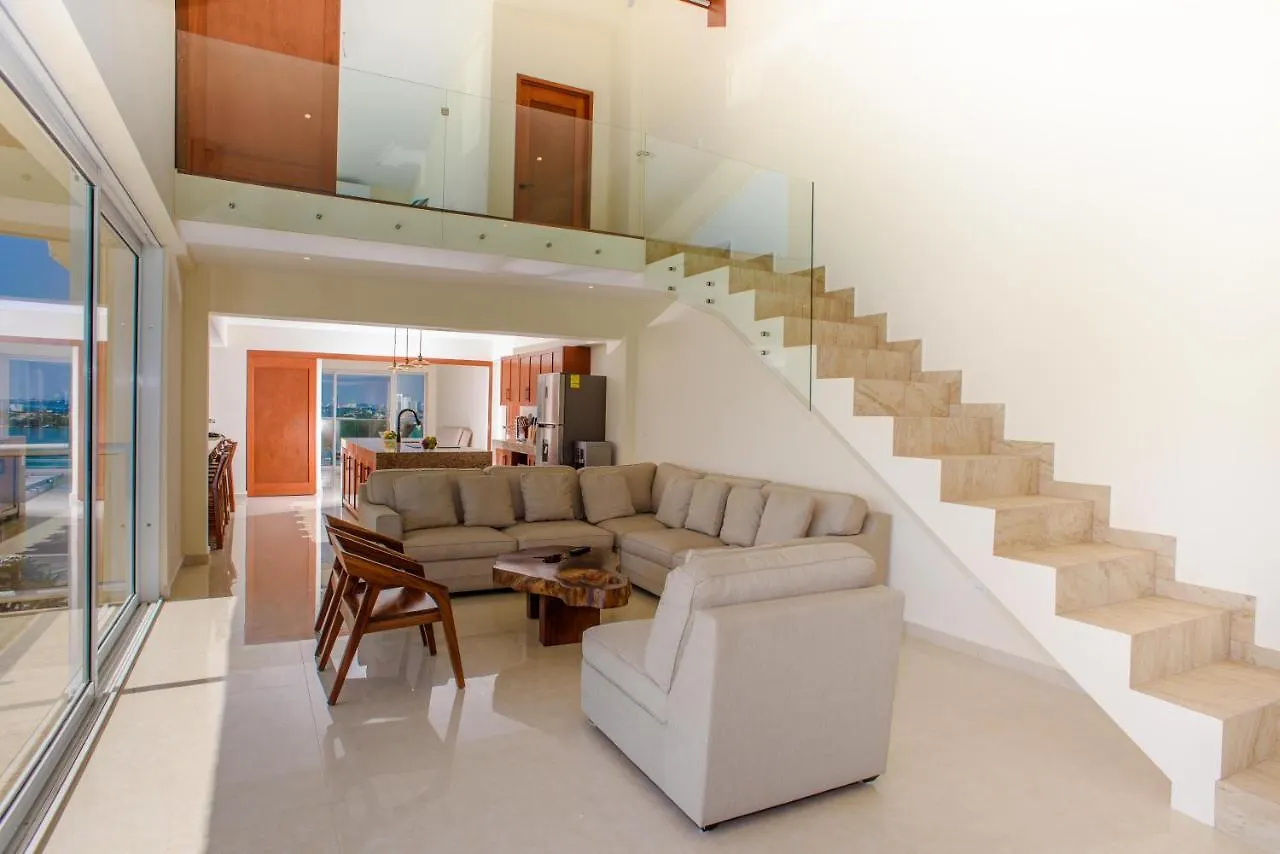 Aparthotel 2 Story Oceanfront Penthouses On Cancun Beach! Mexico